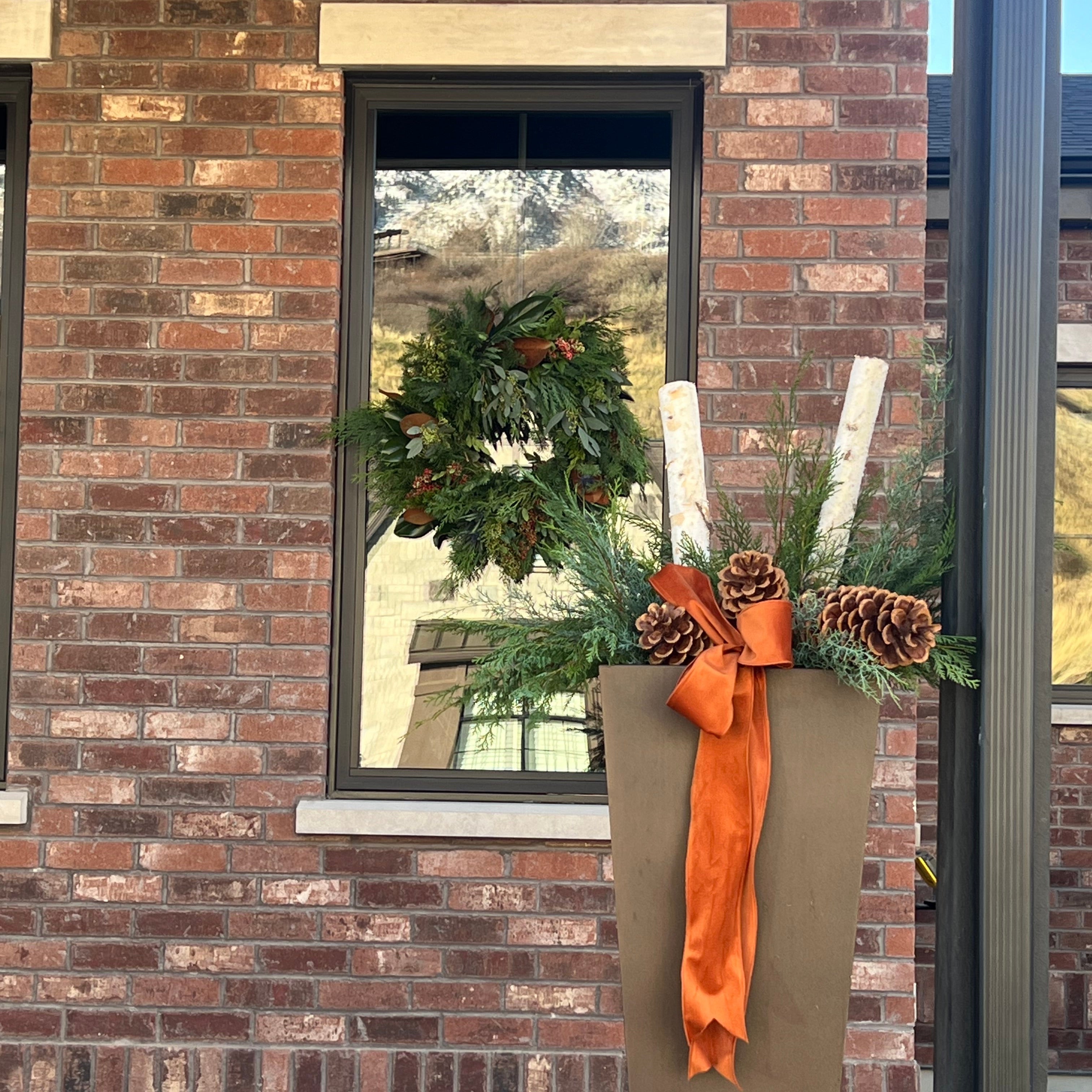Seasonal Floral Porch Installation