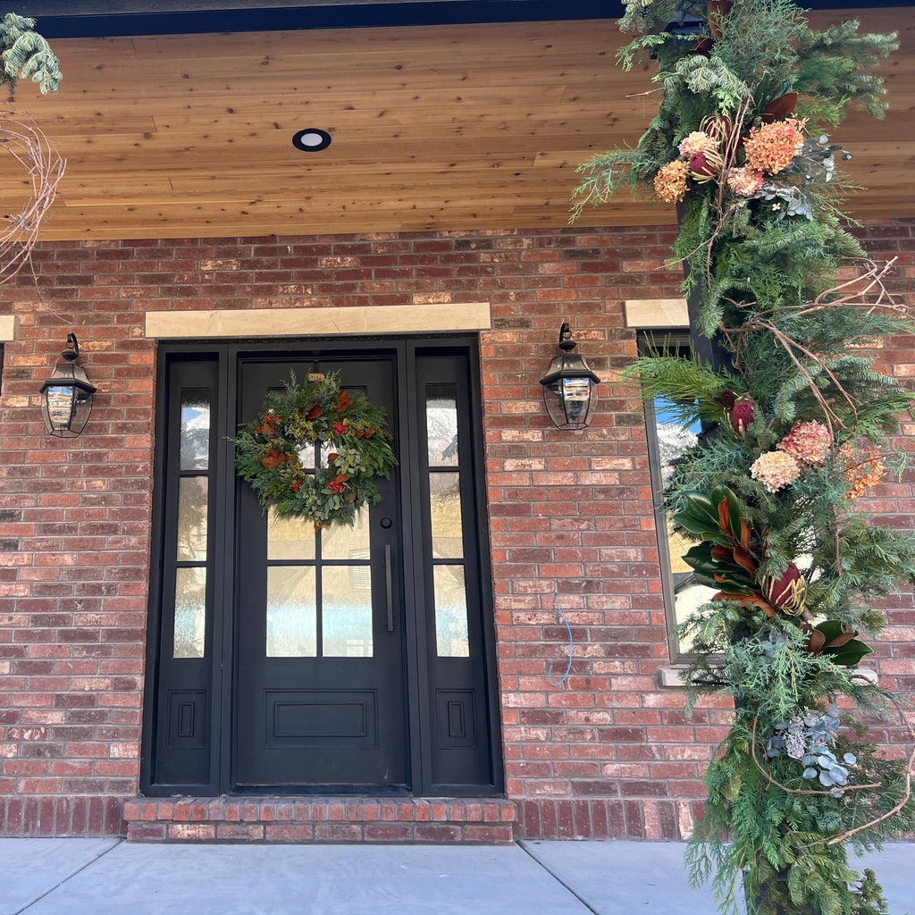 Seasonal Floral Porch Installation